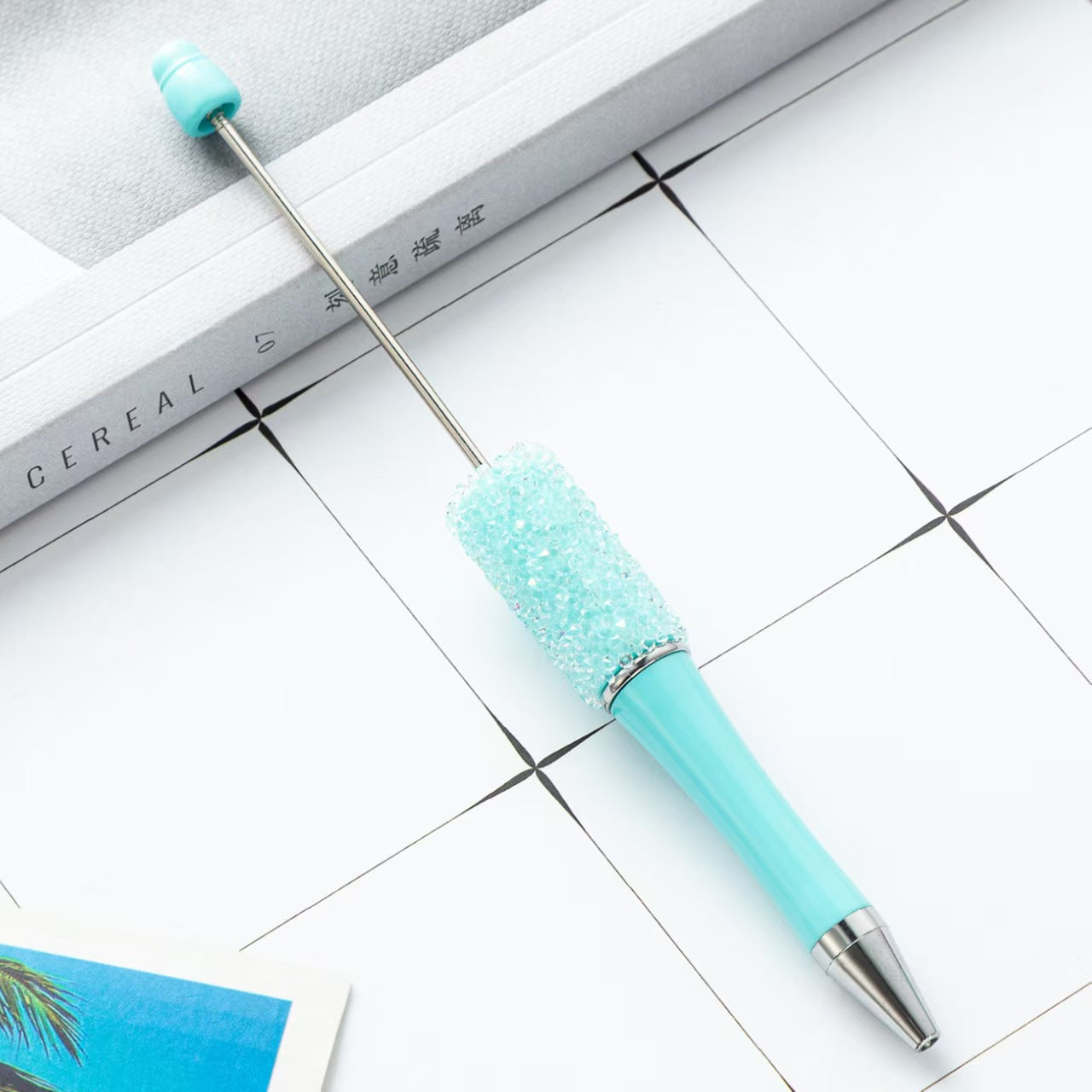 34-color Sugar beaded pen,  DIY pen, beaded pen