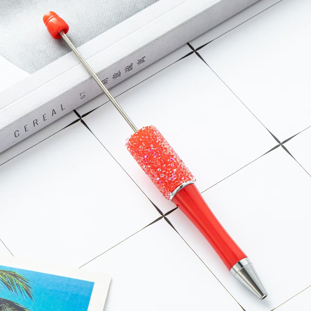 34-color Sugar beaded pen,  DIY pen, beaded pen