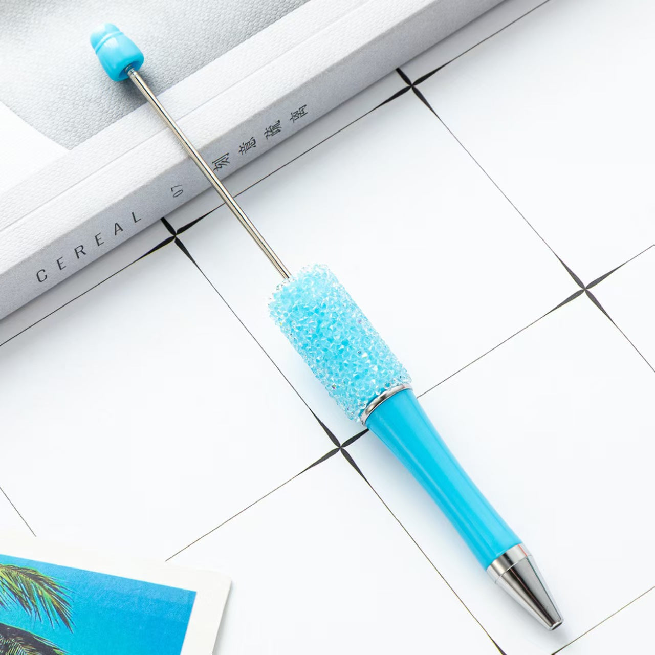 34-color Sugar beaded pen,  DIY pen, beaded pen