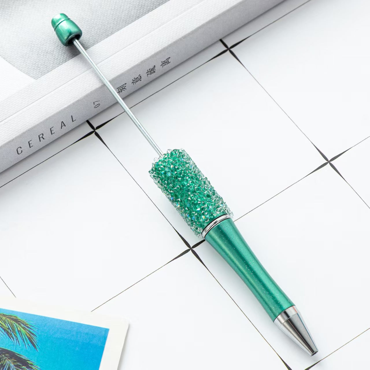 34-color Sugar beaded pen,  DIY pen, beaded pen