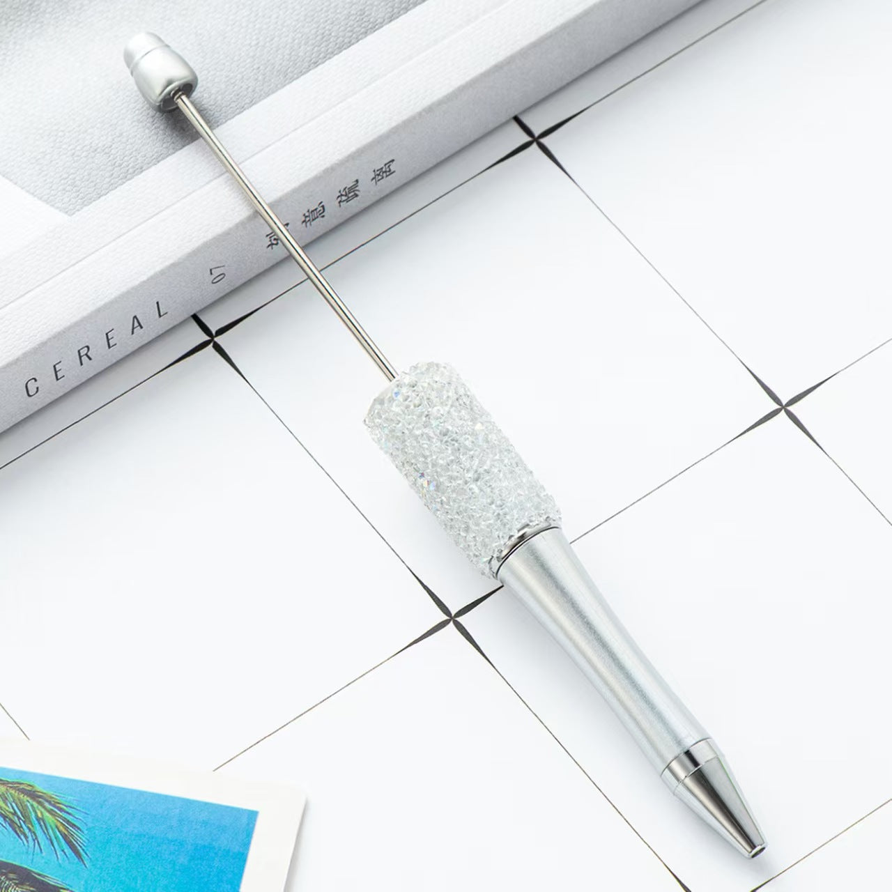 34-color Sugar beaded pen,  DIY pen, beaded pen