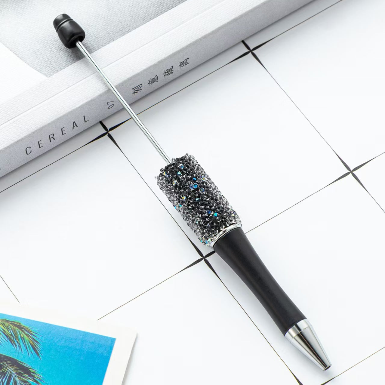 34-color Sugar beaded pen,  DIY pen, beaded pen