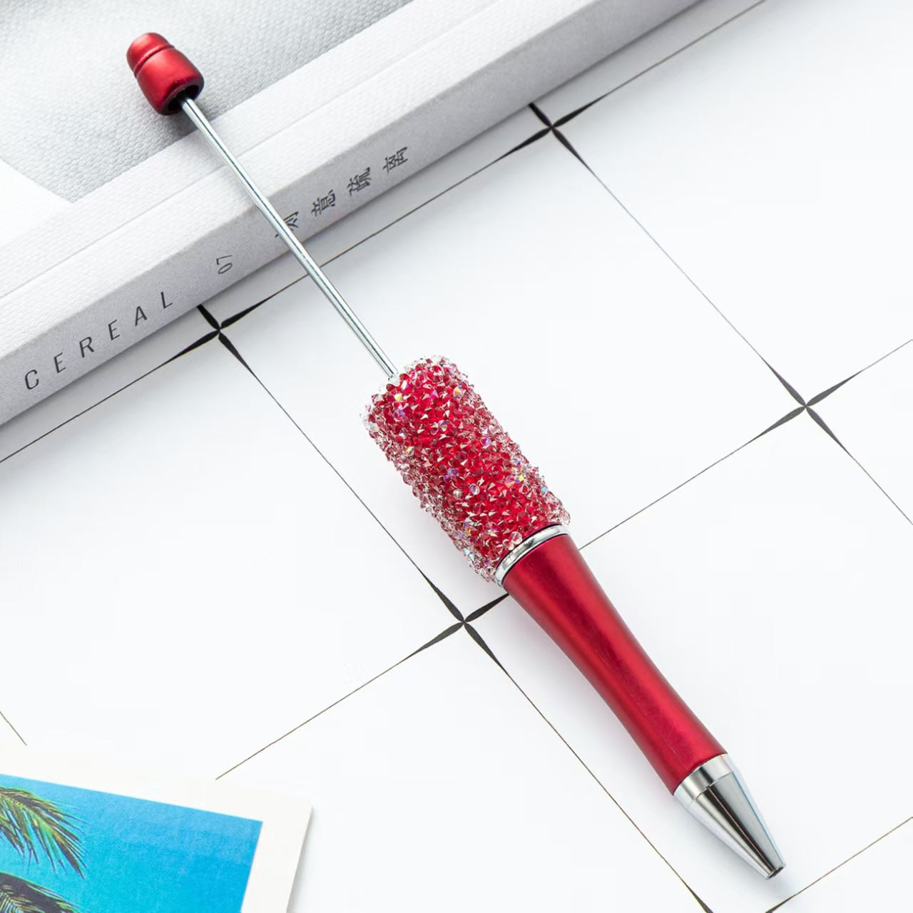 34-color Sugar beaded pen,  DIY pen, beaded pen