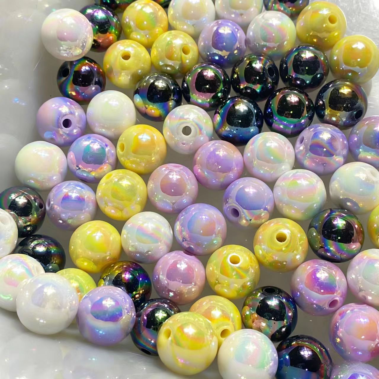 Acrylic beads mixed