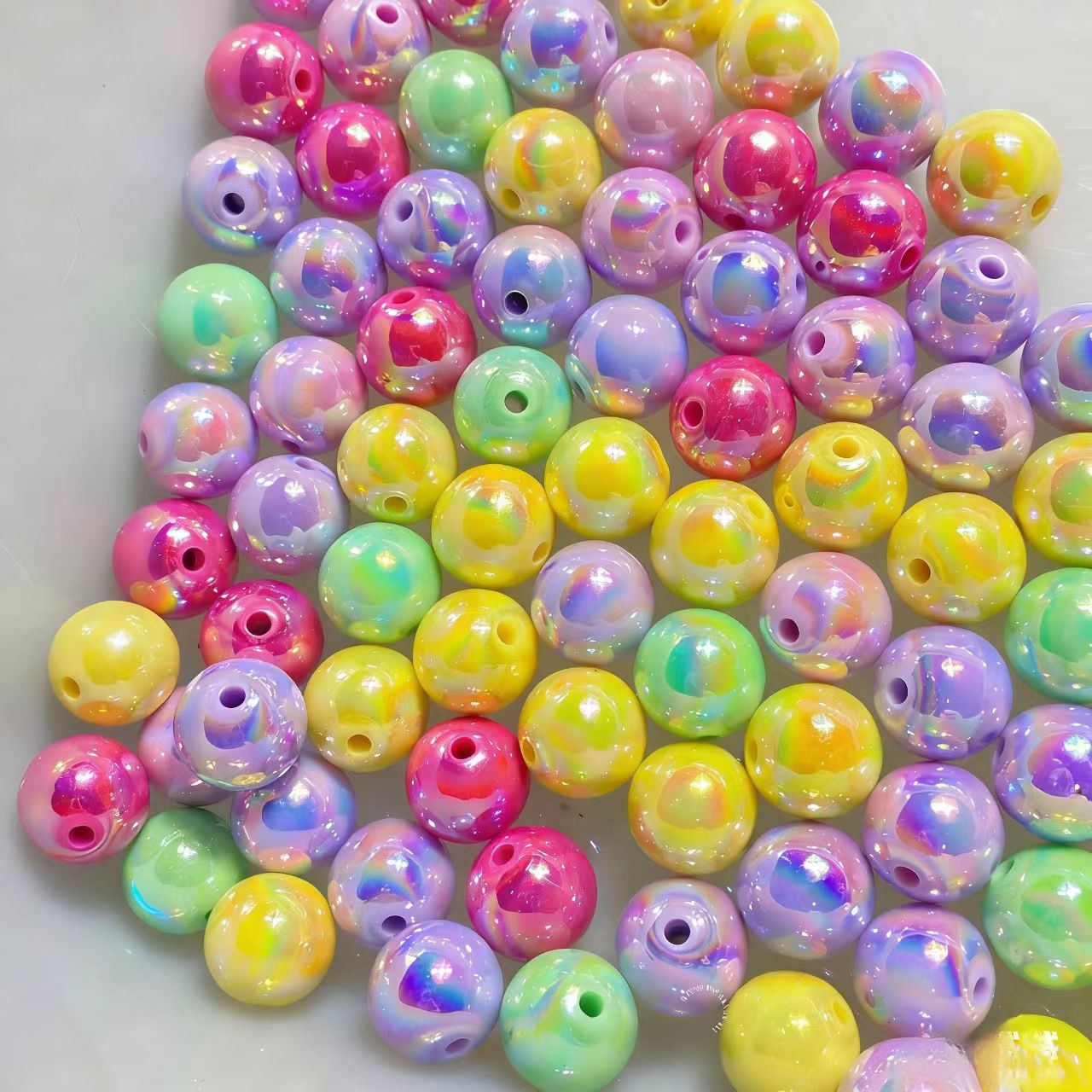 40 -Color, 10mm Acrylic Beads