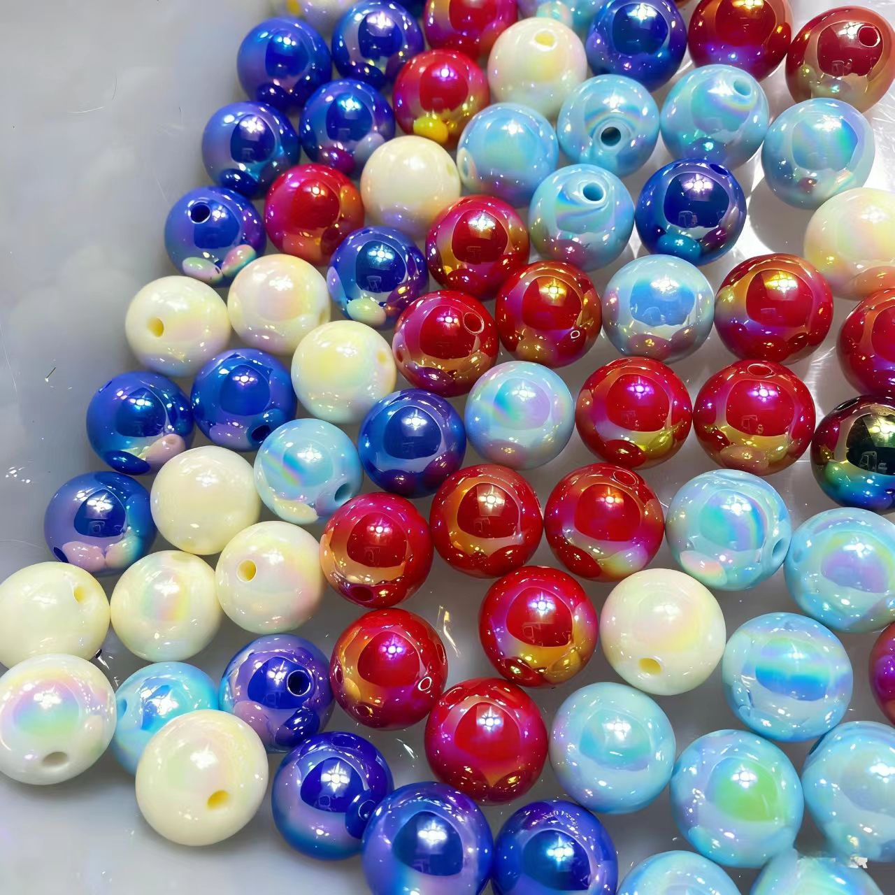 40 -Color, 10mm Acrylic Beads