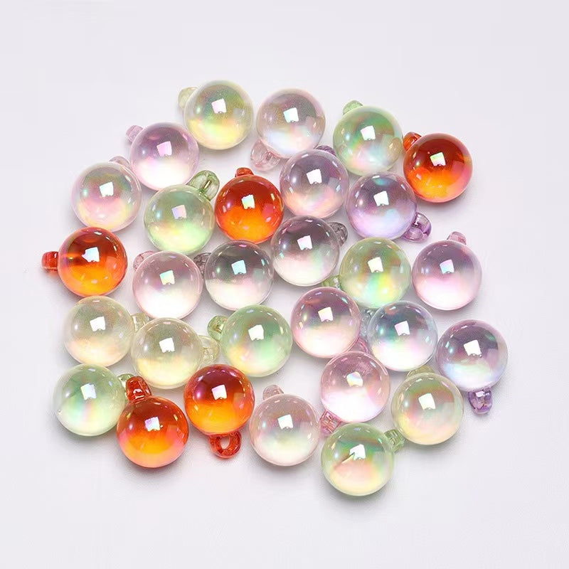 16mm Acrylic Beads, Multiple types and colors of mixed beads