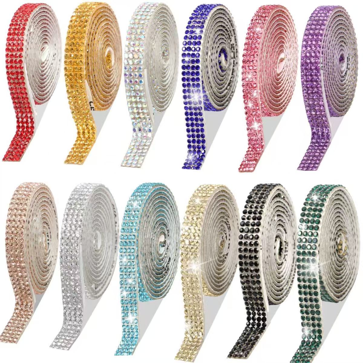 25-Color,16-Size,1Yard,Diamond sticker, comes with glue,length90cm