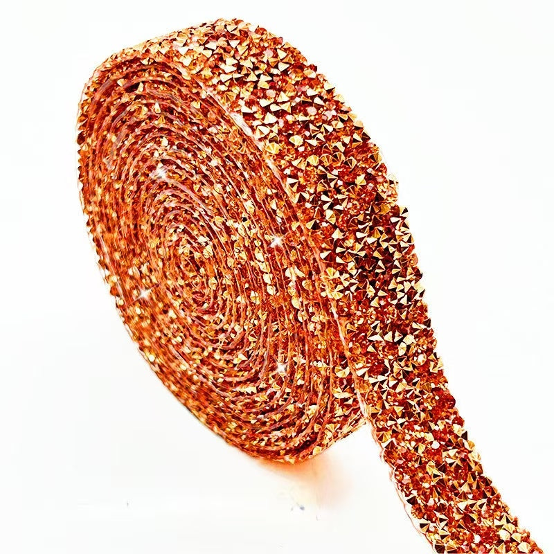 8-Color 4-Size 3yard , Resin Diamonds, Diamond Ribbons, Diamond Strips DIY，Sugar diamonds