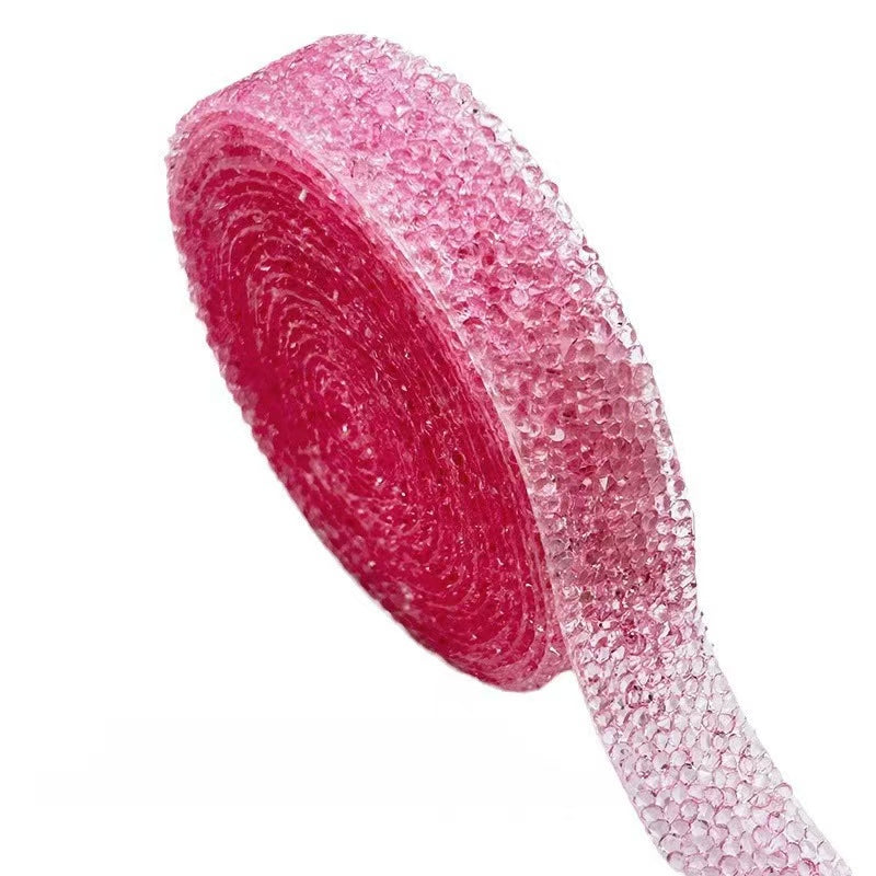 8-Color 4-Size 3yard , Resin Diamonds, Diamond Ribbons, Diamond Strips DIY，Sugar diamonds