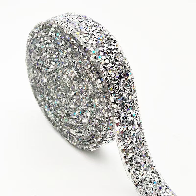 8-Color 4-Size 3yard , Resin Diamonds, Diamond Ribbons, Diamond Strips DIY，Sugar diamonds