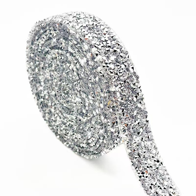 8-Color 4-Size 3yard , Resin Diamonds, Diamond Ribbons, Diamond Strips DIY，Sugar diamonds