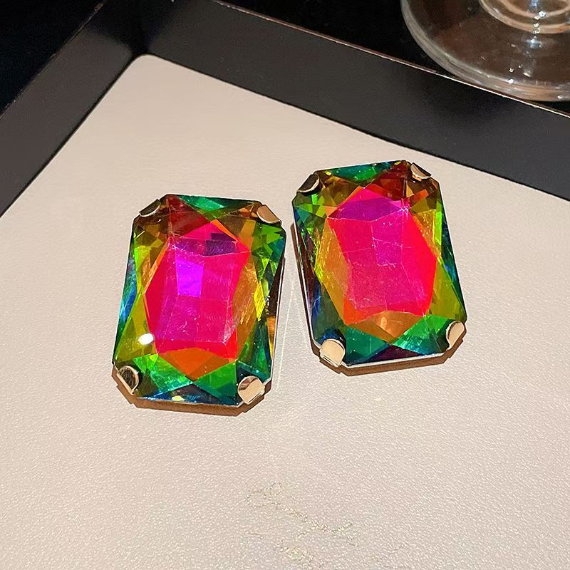 8-Types Gemstone set with colored diamonds, necklace and earring set, dress accessories