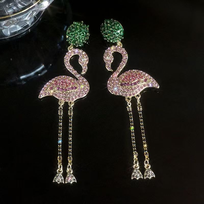 Flamingo earrings