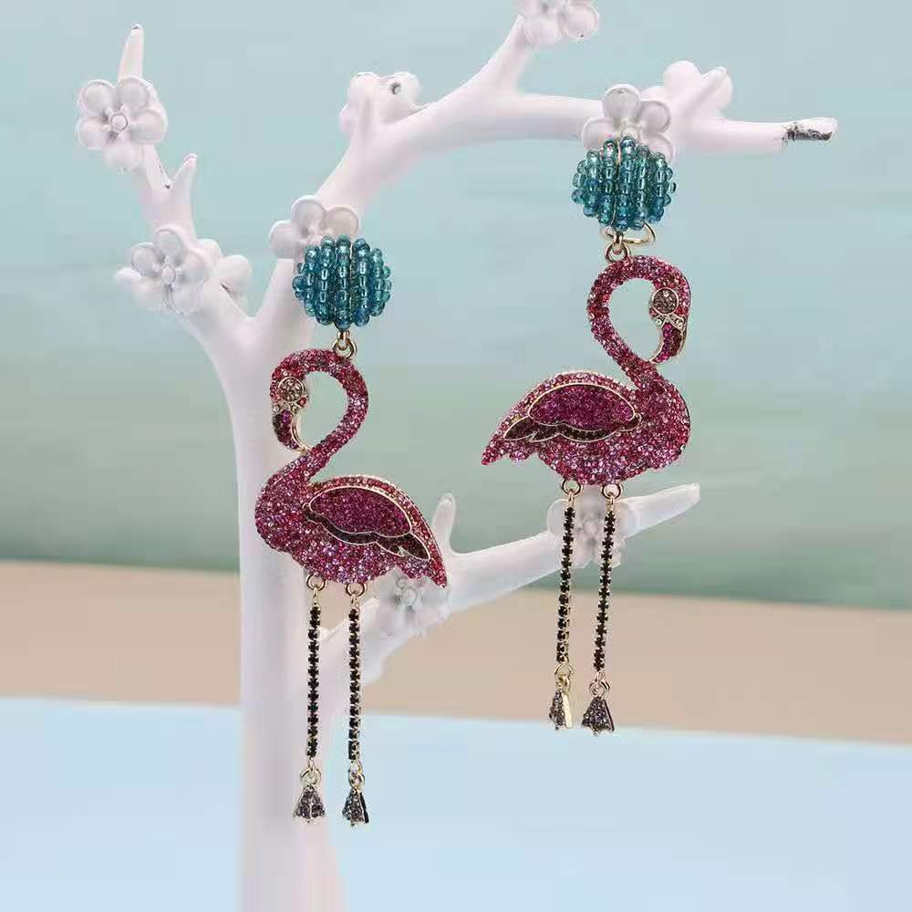 Flamingo earrings