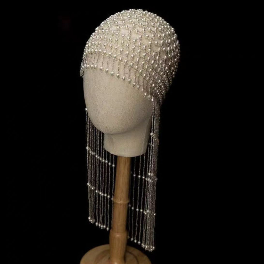 Pearl tassel hat