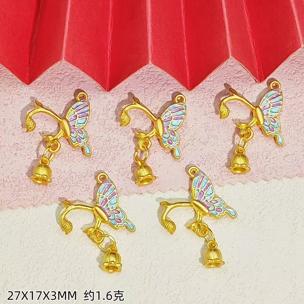 Colored golden accessories