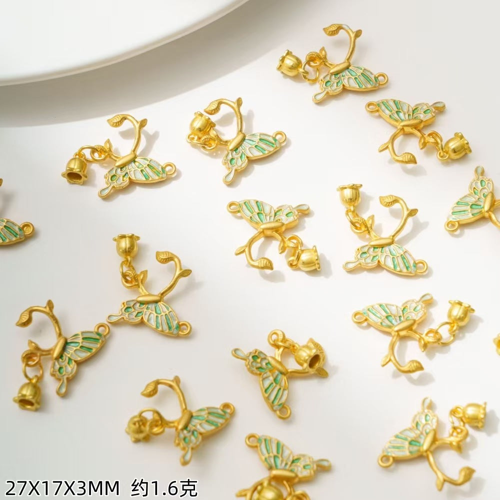 Colored golden accessories