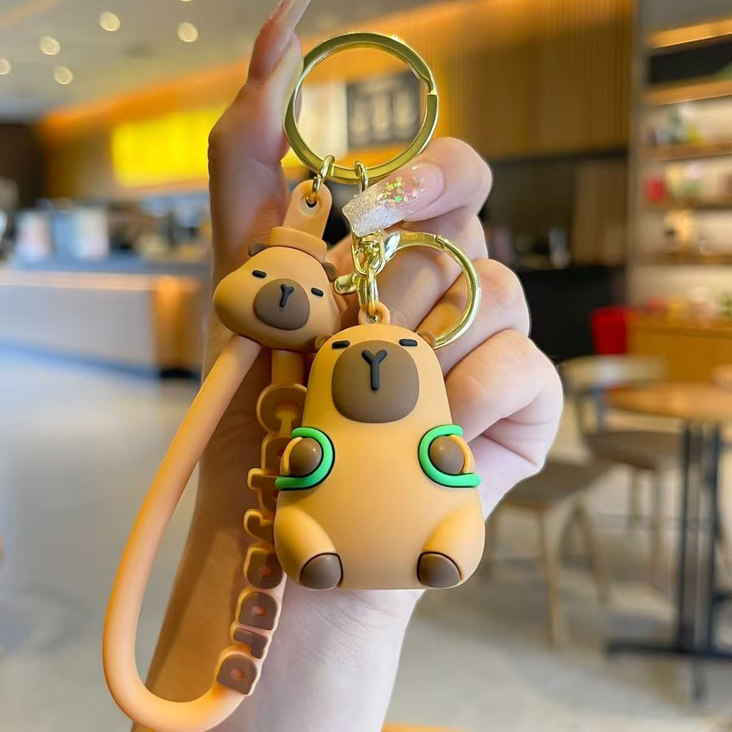 Capybara Keychain Pendant