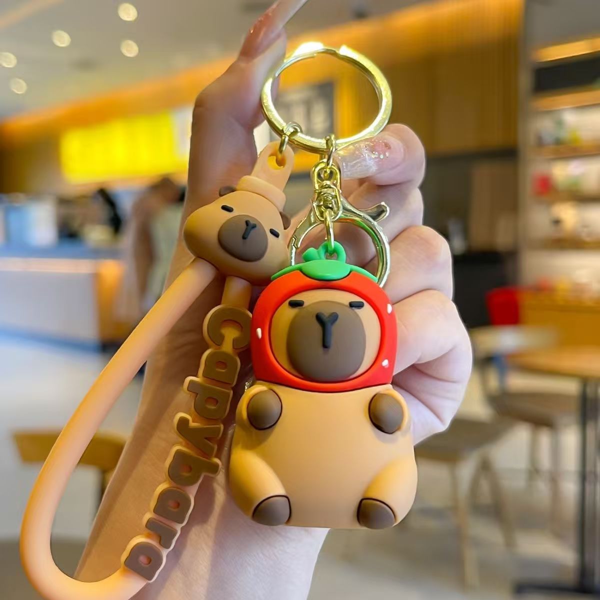 Capybara Keychain Pendant