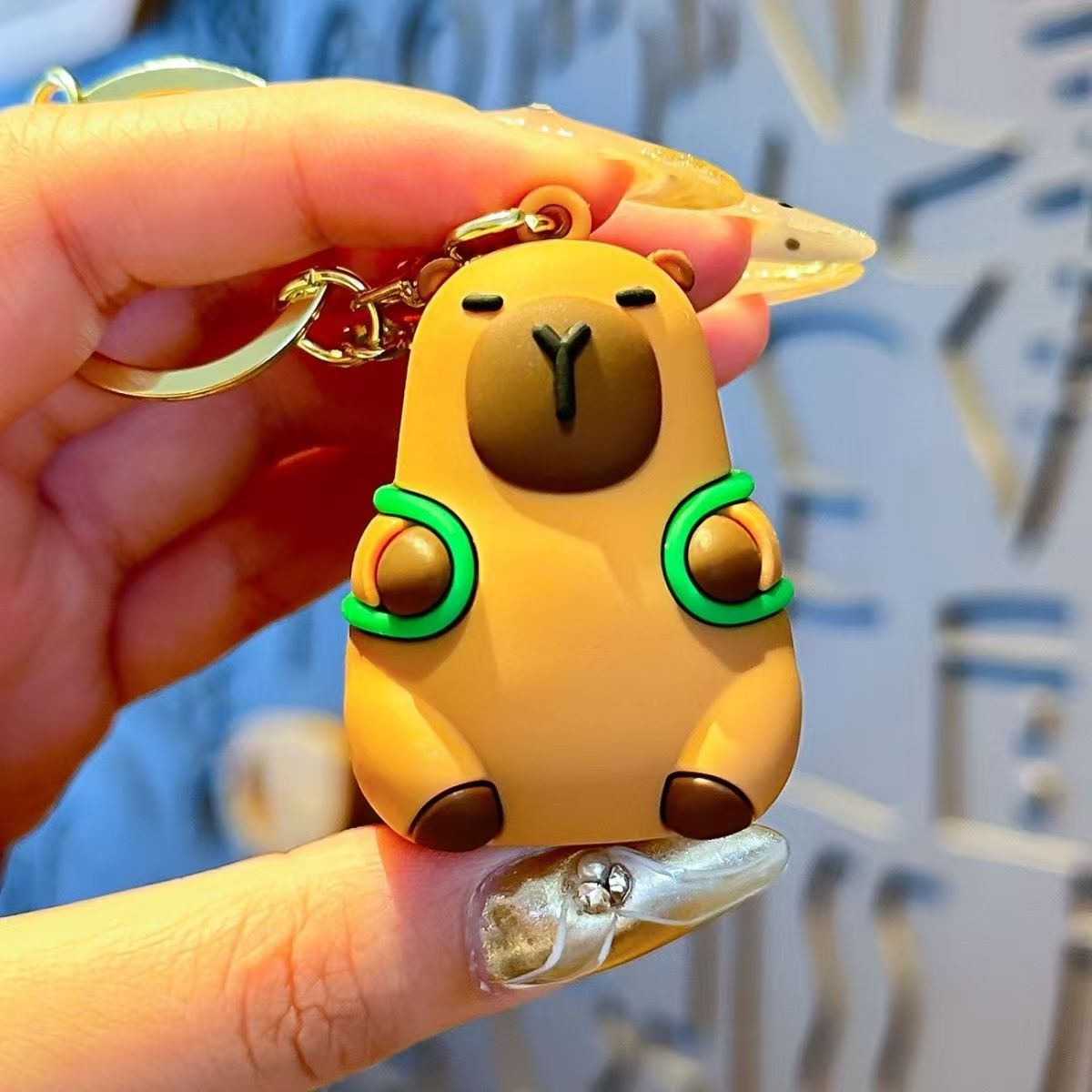 Capybara Keychain Pendant
