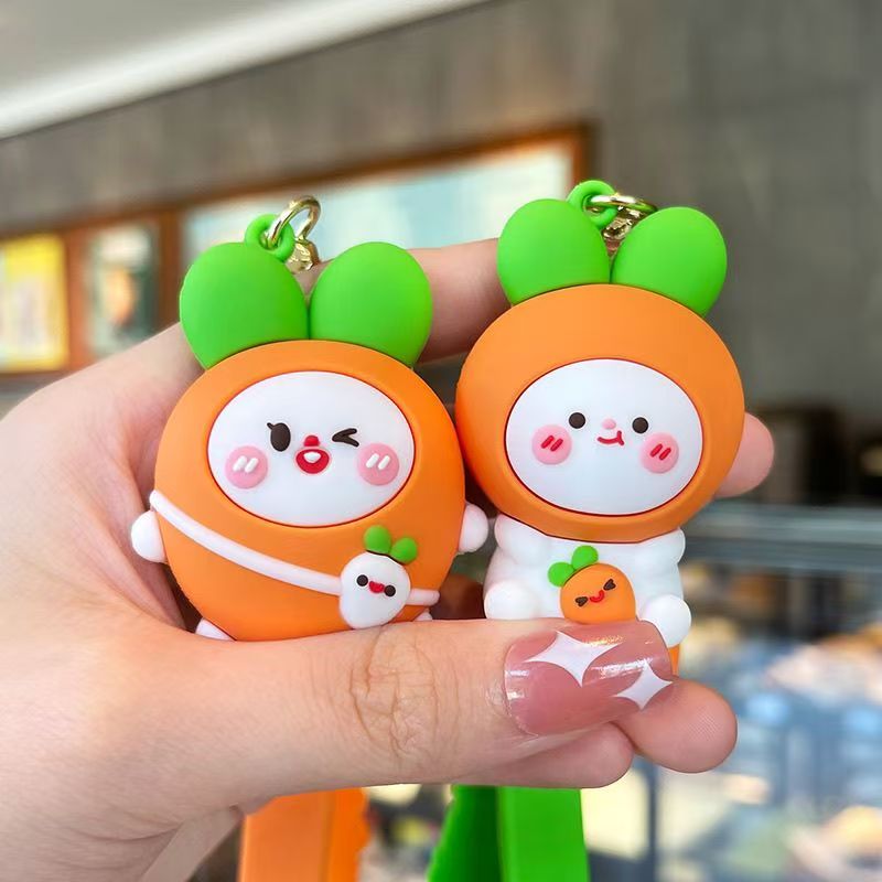 Carrot Rabbit Keychain Pendant
