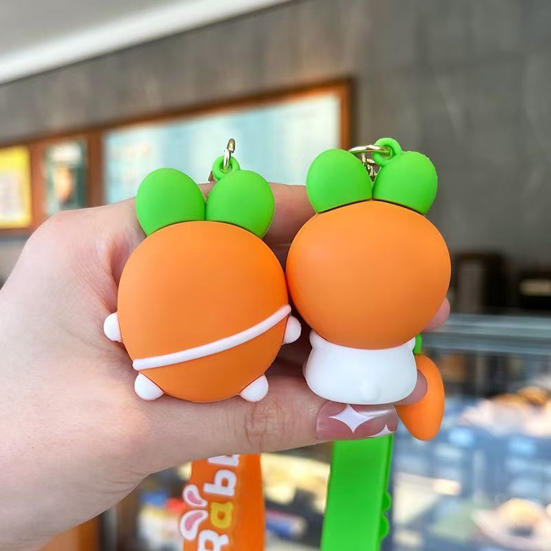 Carrot Rabbit Keychain Pendant
