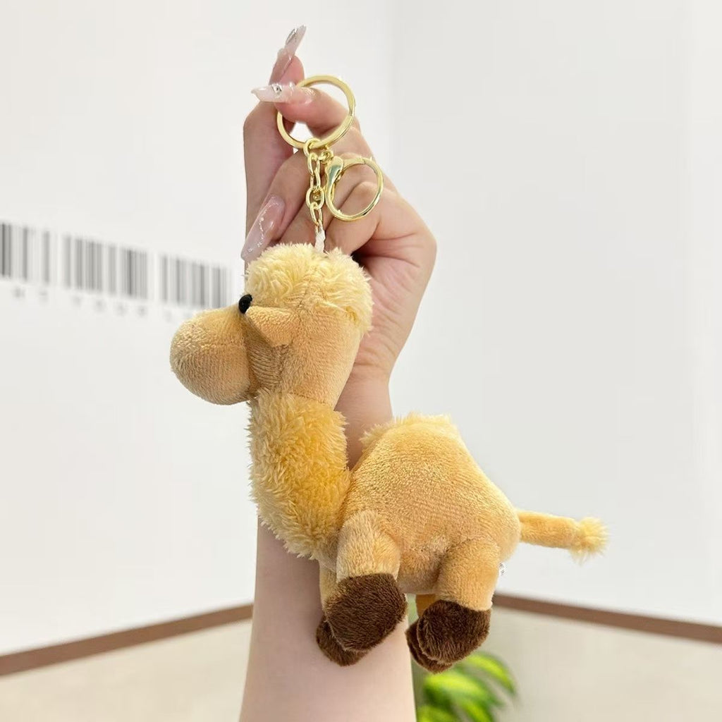Plush camel keychain, backpack charm