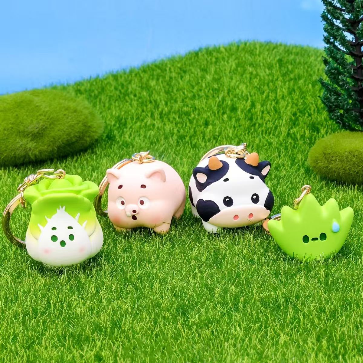 Cartoon, cute, couple style, keychain, backpack charm, creative gift