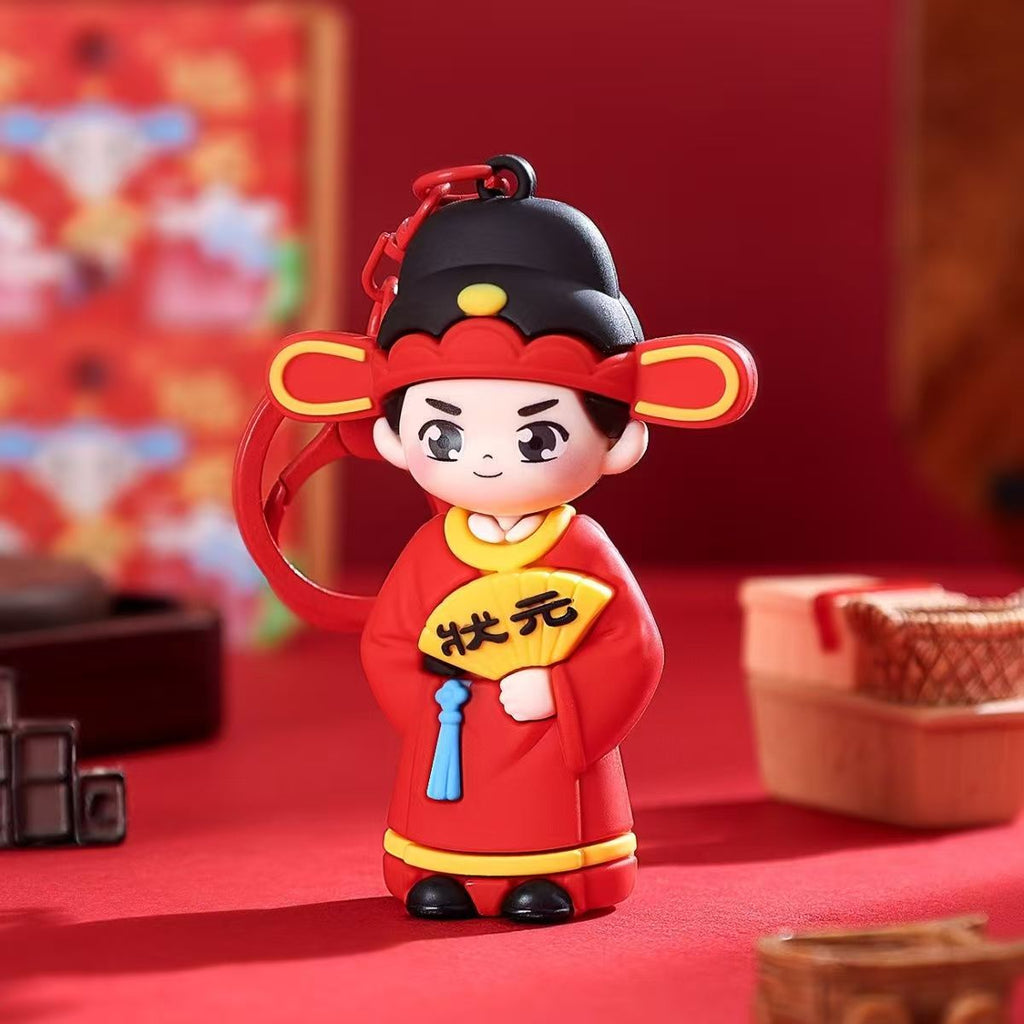 Top Scholar Keychain, Backpack Charm, Success in Exams（3 D Silicone）