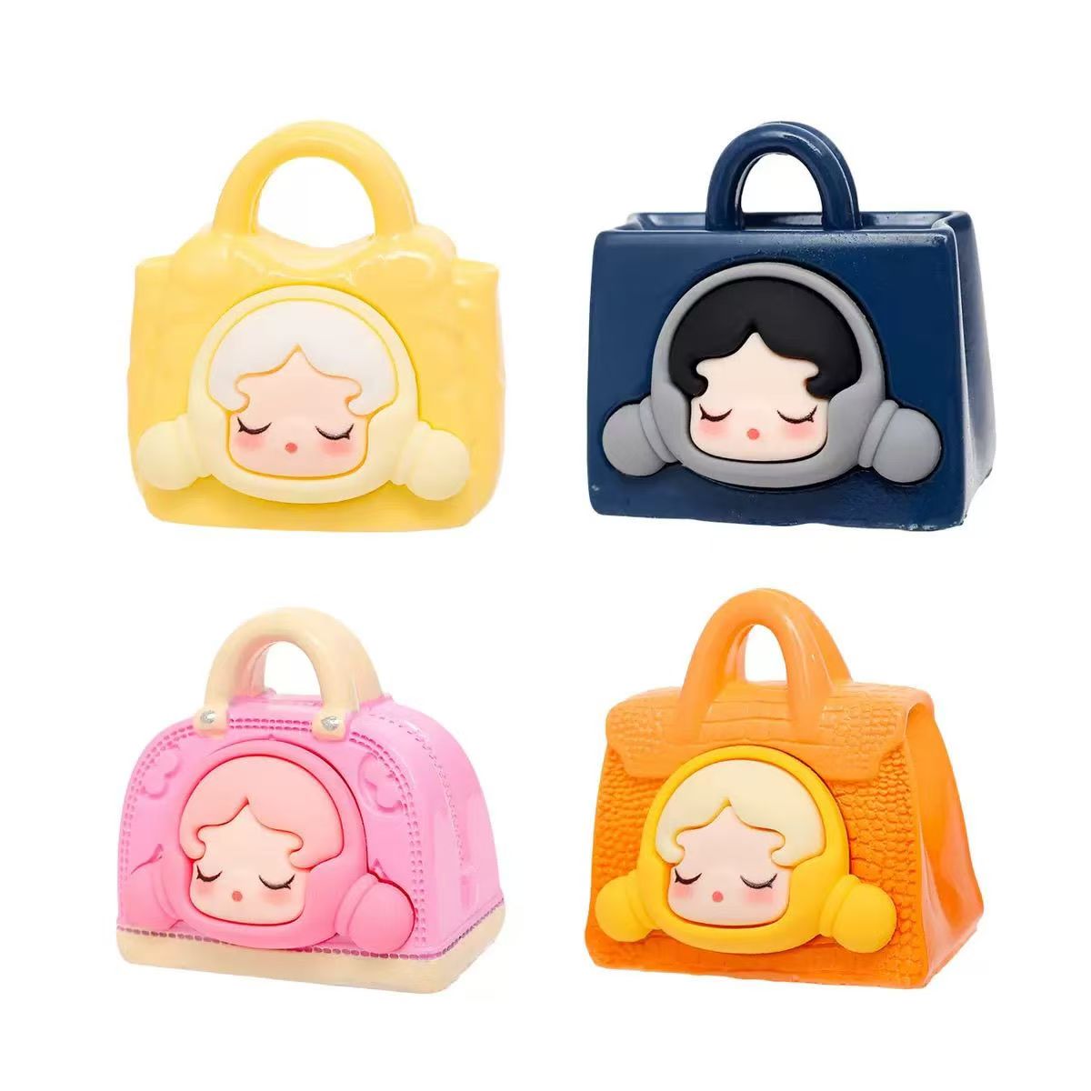 Designer handbags, cute figurines, fashionable and adorable luxury replicas, desktop decorations