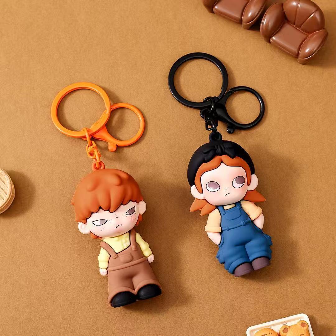 Boy+Girl Cartoon keychain pendant