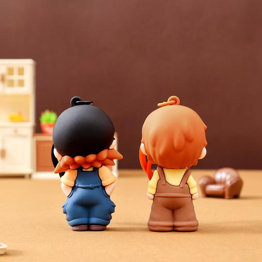 Boy+Girl Cartoon keychain pendant