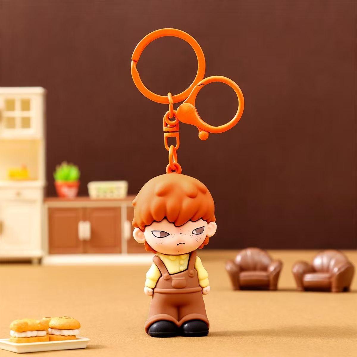 Boy+Girl Cartoon keychain pendant
