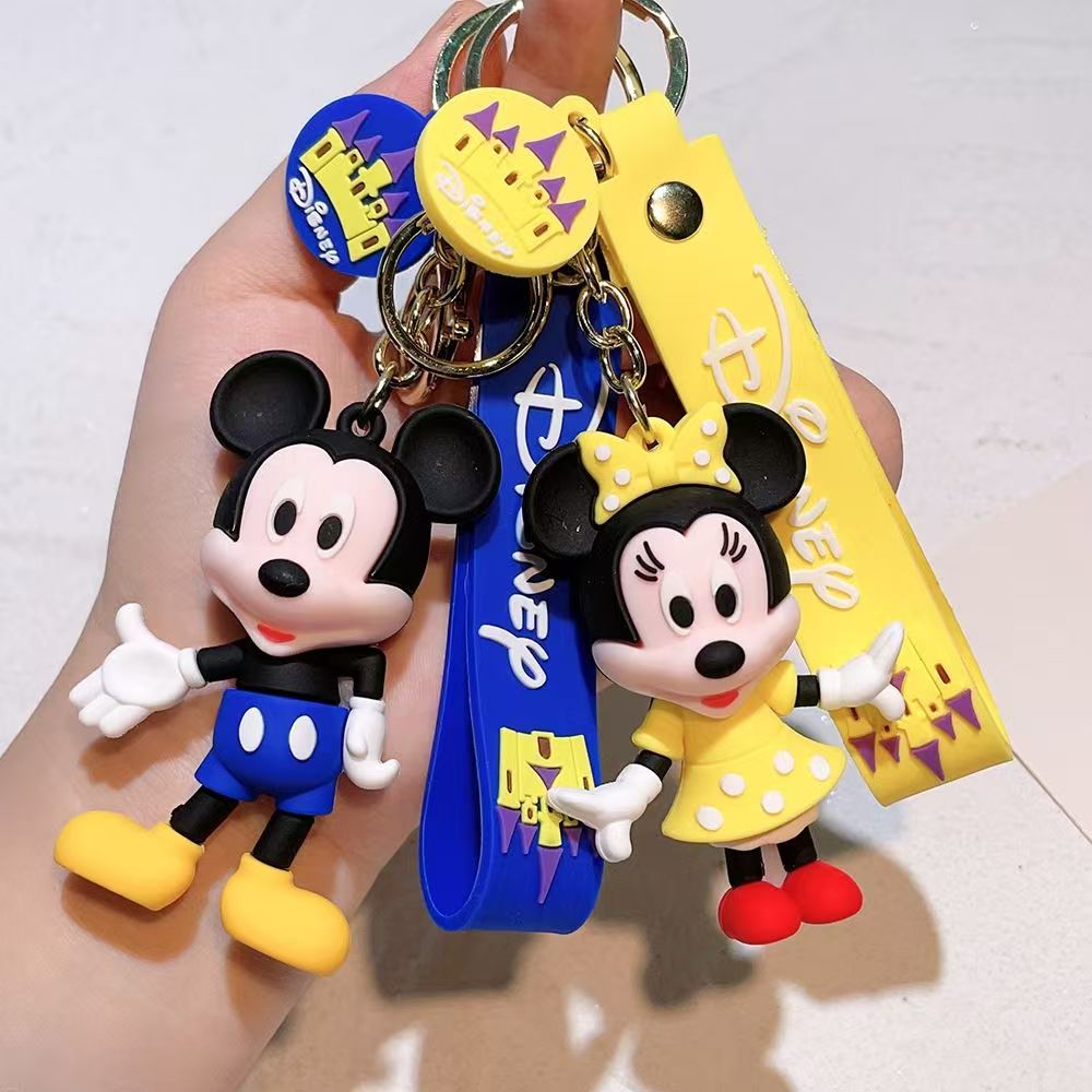 New Mickey and Minnie Keychain Pendant