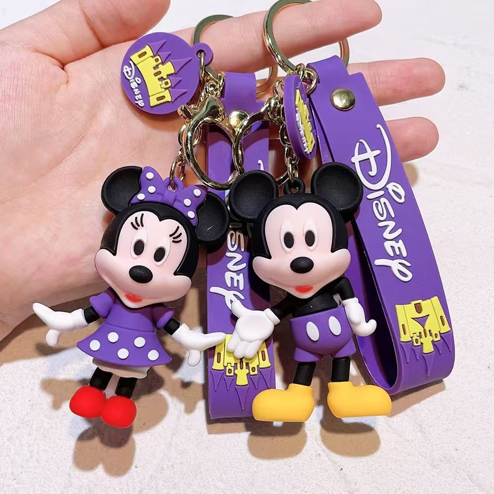 New Mickey and Minnie Keychain Pendant