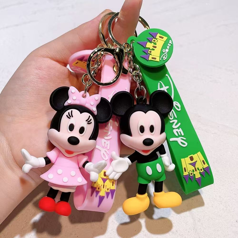New Mickey and Minnie Keychain Pendant