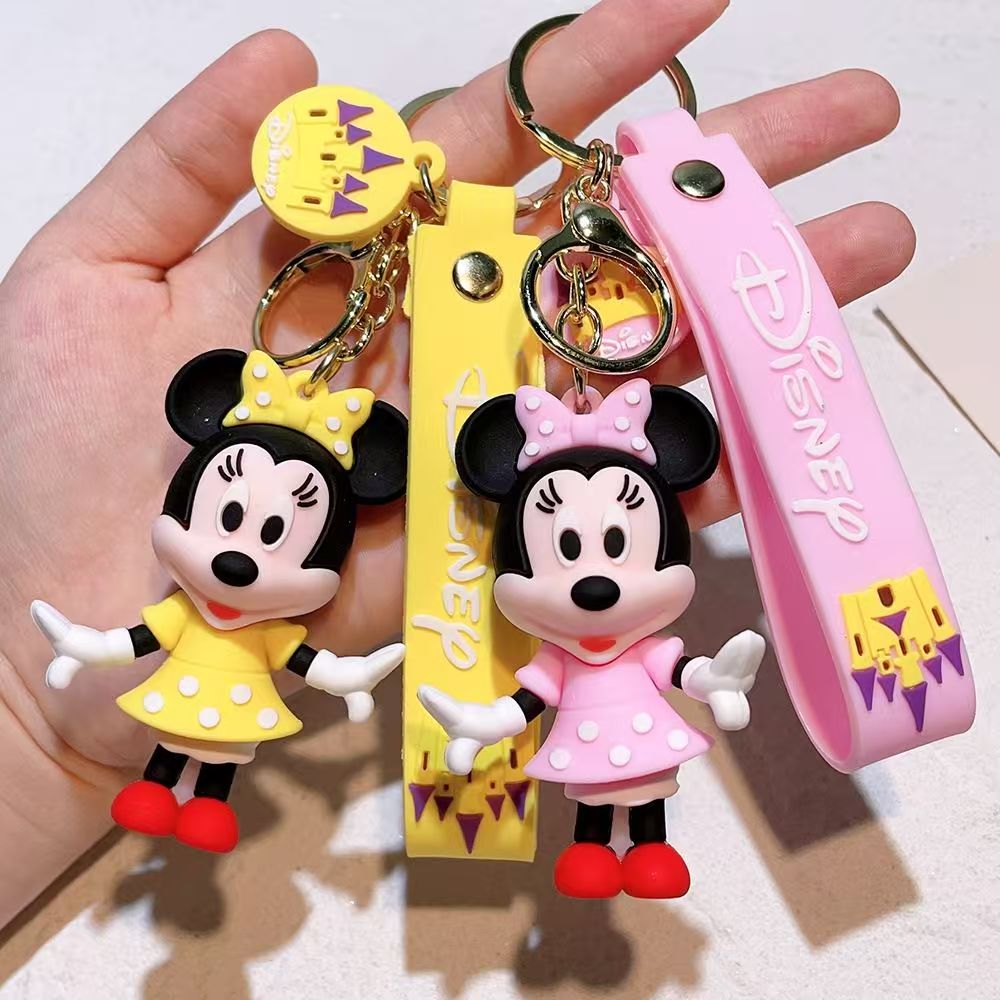 New Mickey and Minnie Keychain Pendant