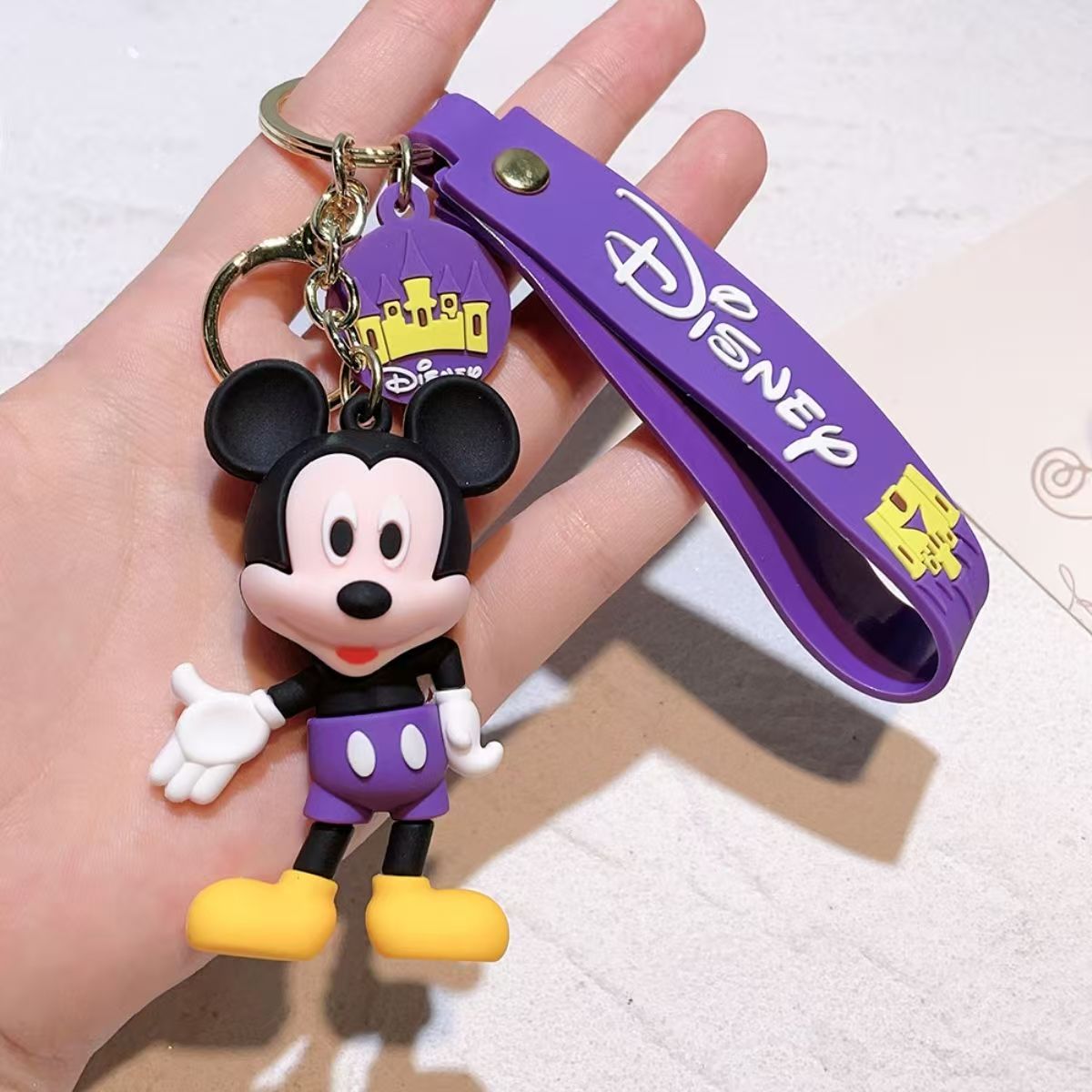 New Mickey and Minnie Keychain Pendant