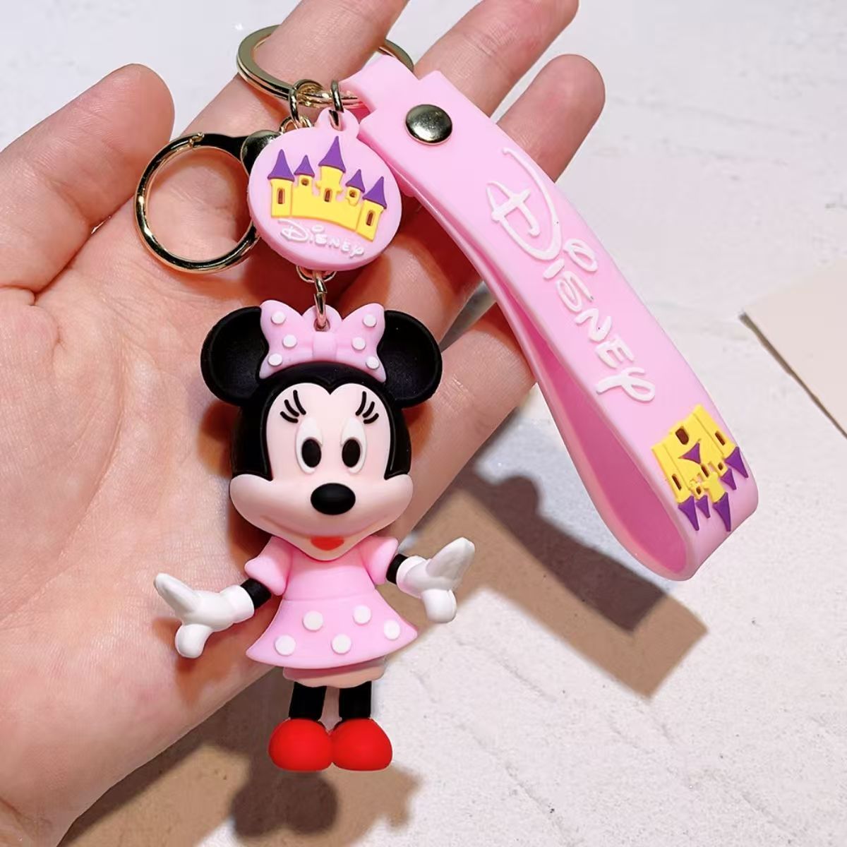New Mickey and Minnie Keychain Pendant