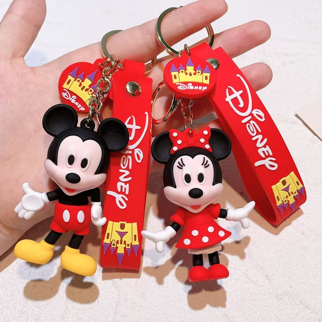 New Mickey and Minnie Keychain Pendant