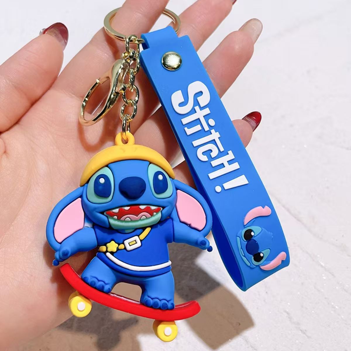 Stitch Costume Keychain Soft Silicone