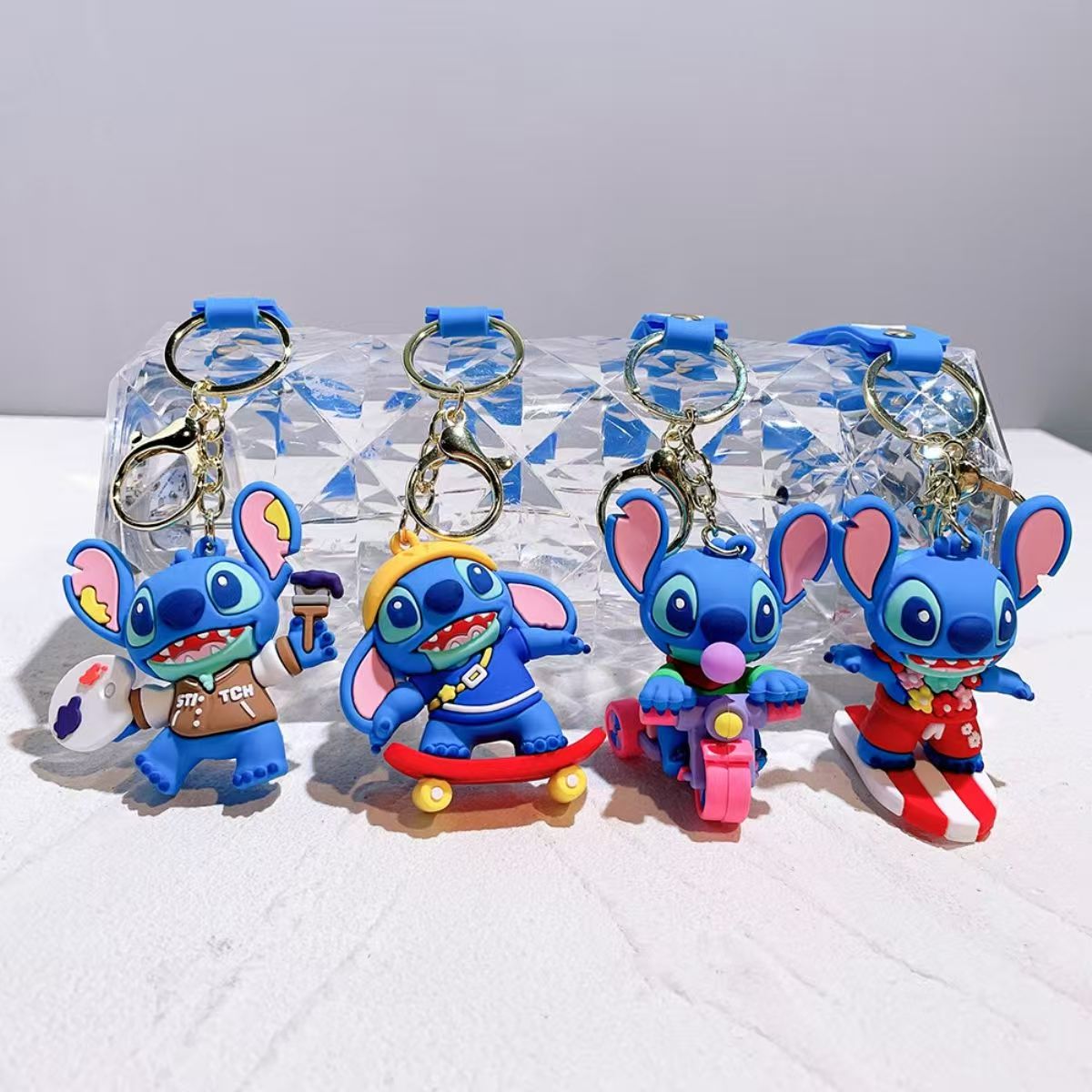 Stitch Costume Keychain Soft Silicone