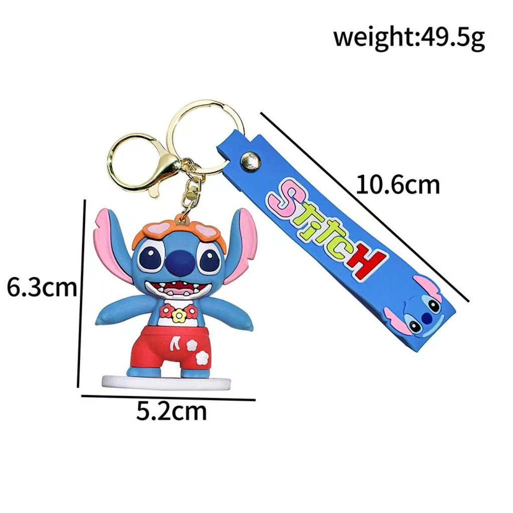 Stitch Costume Keychain Soft Silicone