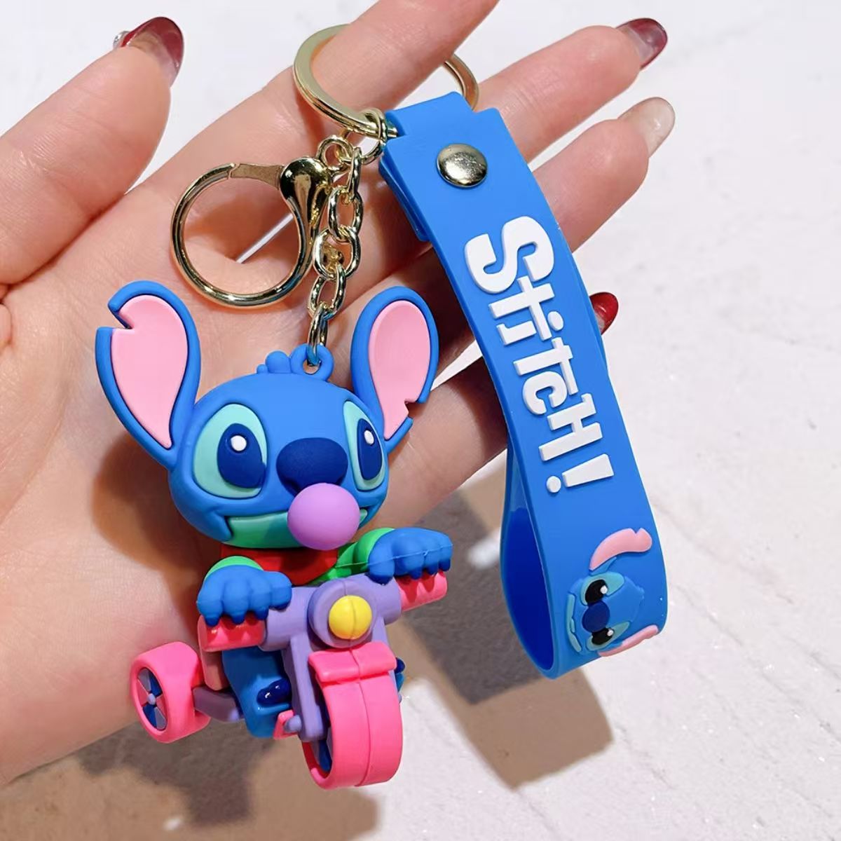 Stitch Costume Keychain Soft Silicone