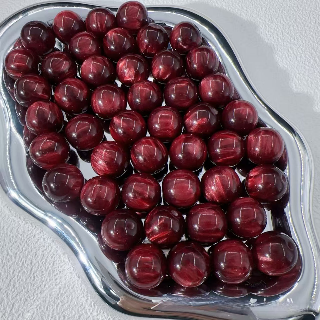 16 mm Gold-Foil Ombre resin beads