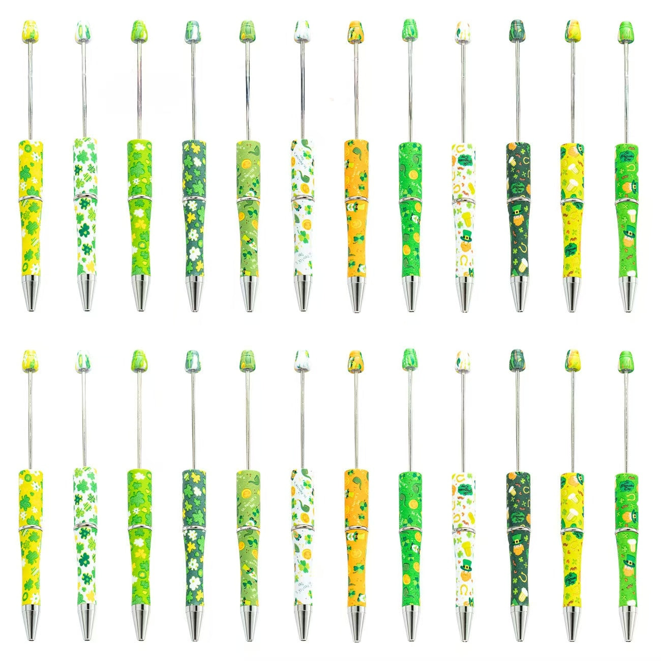 Four-leaf clover series, bead pen