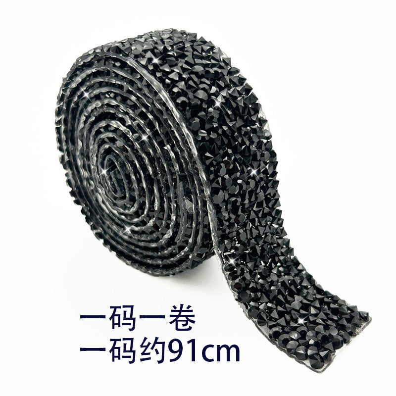 10-Color 4-Size 1 yard(91cm), Resin Diamonds, Diamond Ribbons, Diamond Strips DIY，Sugar diamonds