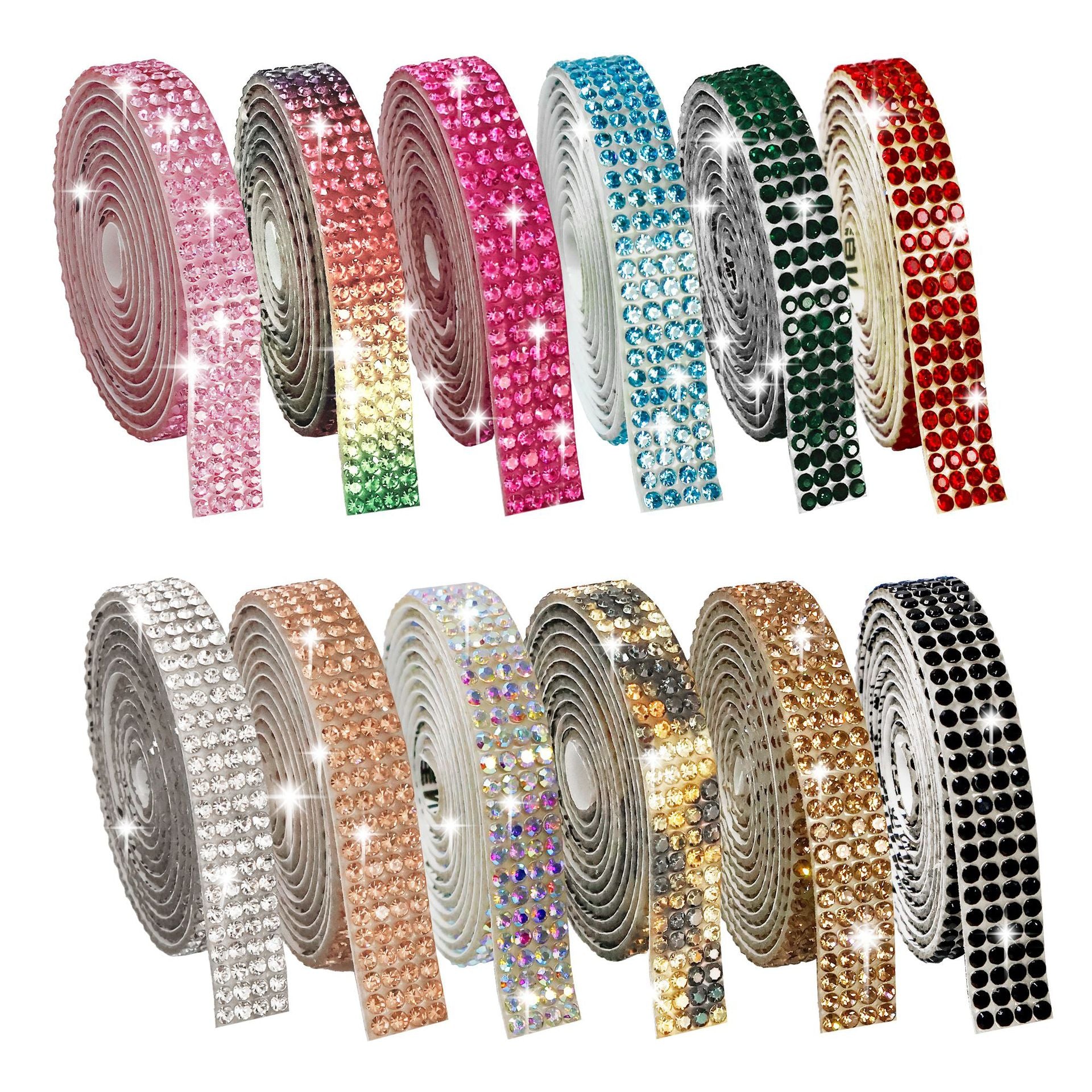 Tape:25-Color 1Yard,Diamond tape, comes with glue,length90cm