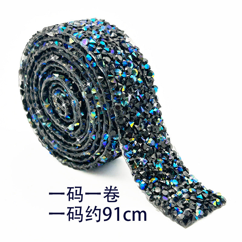 10-Color 4-Size 1 yard(91cm), Resin Diamonds, Diamond Ribbons, Diamond Strips DIY，Sugar diamonds